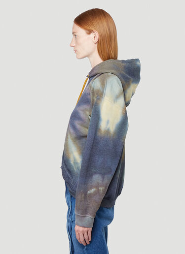 Round Hem Hooded Sweatshirt Collina Strada Round Hem Hooded Sweatshirt Blue cst0241007