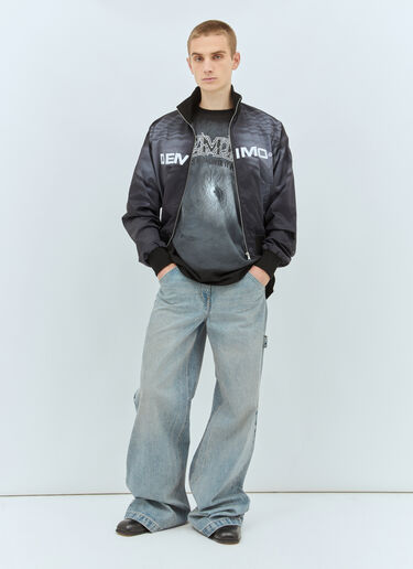 DEMMO ハリケーンプリントTシャツ ブラック dem0159005