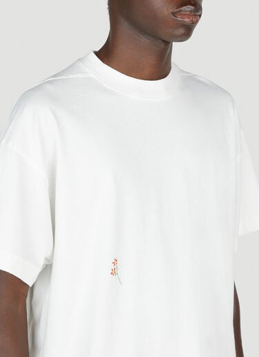 Embroidered T-Shirt Diomene Embroidered T-Shirt White dio0153010