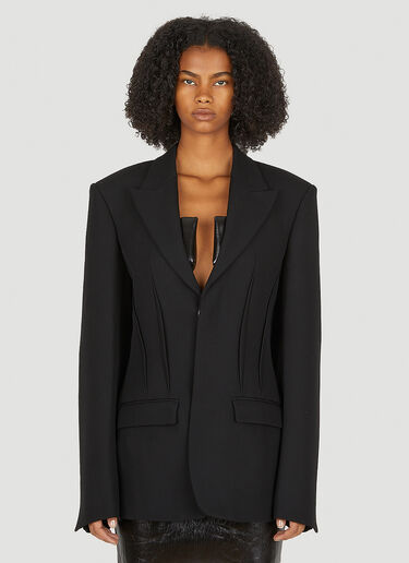 Dion Lee 다트 롱 블레이저 블랙 dle0249010
