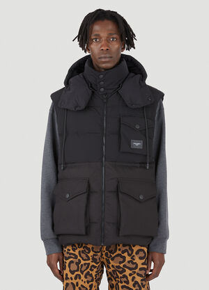 Dolce & Gabbana ノースリーブダウンジャケット ブラック dol0145007