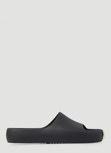 Logo Plaque Slides Dolce & Gabbana Logo Plaque Slides Black dol0148017