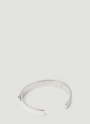 Dolce & Gabbana 徽标刻花手镯 银色 dol0153017