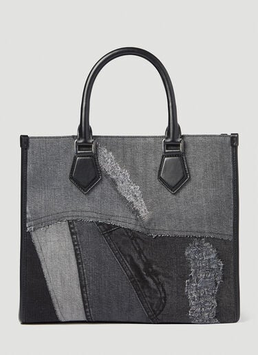 Dolce & Gabbana 小号拼布牛仔托特包 黑 dol0154010