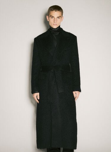 Belted Oversized Wool Coat Dolce & Gabbana Belted Oversized Wool Coat Black dol0158001