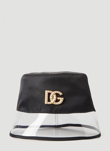 Dolce & Gabbana エンボリッシュ ロゴバケットハット ブラック dol0246058