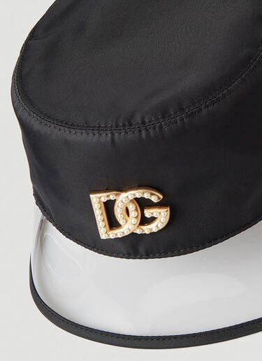 Dolce & Gabbana エンボリッシュ ロゴバケットハット ブラック dol0246058