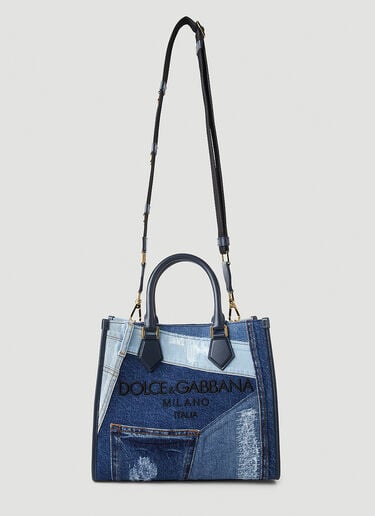 패치워크 데님 토트백 Dolce & Gabbana 패치워크 데님 토트백 블루 dol0247044