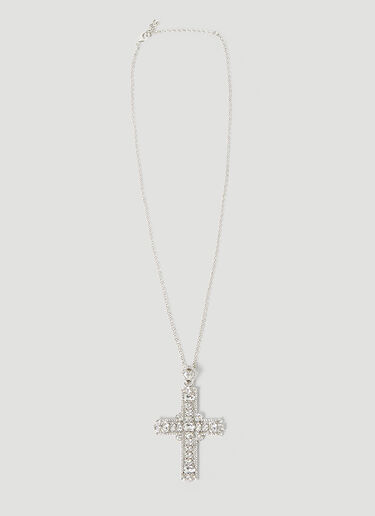 Dolce & Gabbana Kim Cross Necklace Silver dol0252028