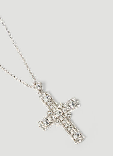 Dolce & Gabbana Kim Cross Necklace Silver dol0252028