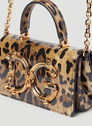 Dolce & Gabbana DG 걸즈 미니 핸드백 브라운 dol0254016