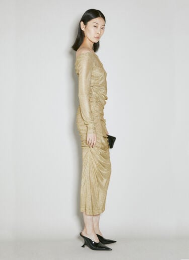 Lurex Mesh Midi Dress Dolce & Gabbana Lurex Mesh Midi Dress Gold dol0254018