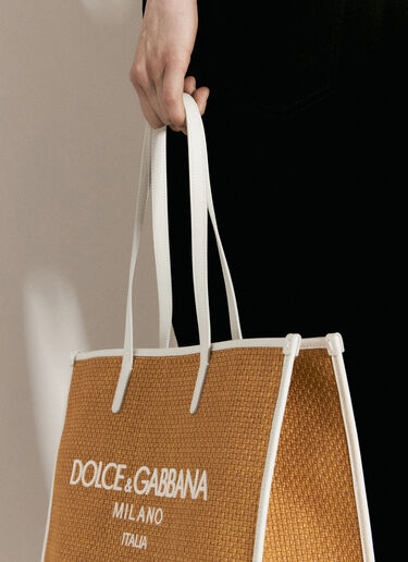 Dolce & Gabbana 라지 로고 토트백 브라운 dol0255038