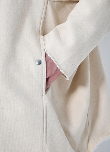 Rick Owens DRKSHDW Peter Zip-Up Sweatshirt Beige drk0160012