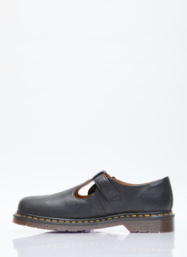Dr. Martens T-바 가죽 슈즈 블랙 drm0156012