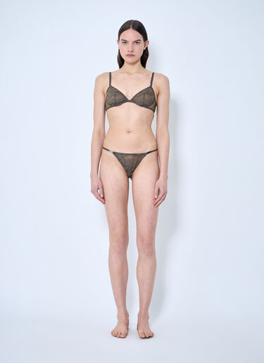 SAVAGE X DIESEL Camo Lace Plunge Bra Brown dsf0258024