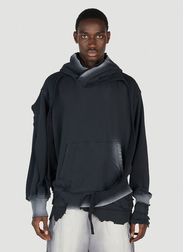 Diesel S-스트라후프 후드 스웨트셔츠 블랙 dsl0152028