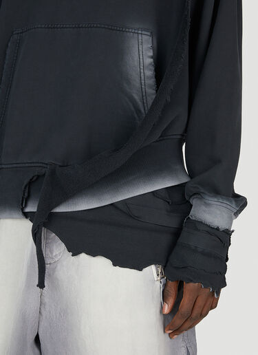 Diesel S-스트라후프 후드 스웨트셔츠 블랙 dsl0152028