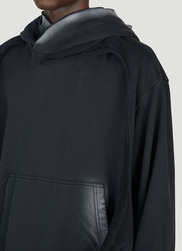 Diesel S-스트라후프 후드 스웨트셔츠 블랙 dsl0152028