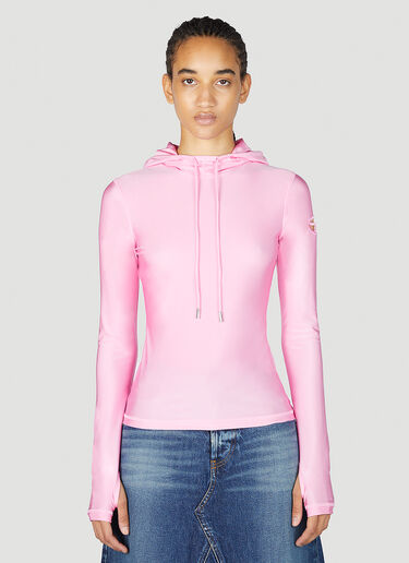 T-Angie Hooded Sweatshirt Diesel T-Angie Hooded Sweatshirt Pink dsl0253007