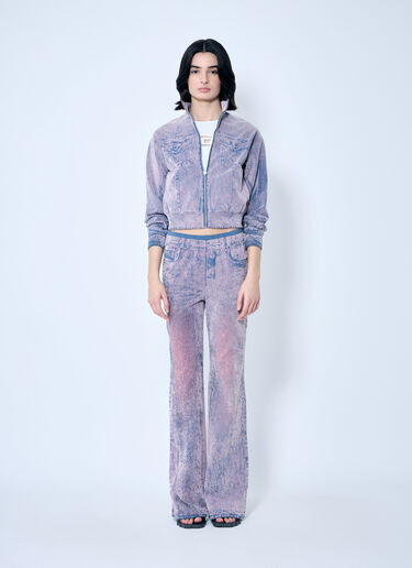 Diesel Fスリット ジップアップスウェットシャツ  ピンク dsl0259009