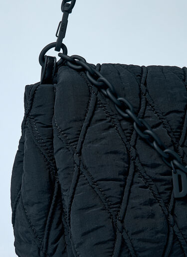 Diesel Charm-D Medium Shoulder Bag Black dsl0259044