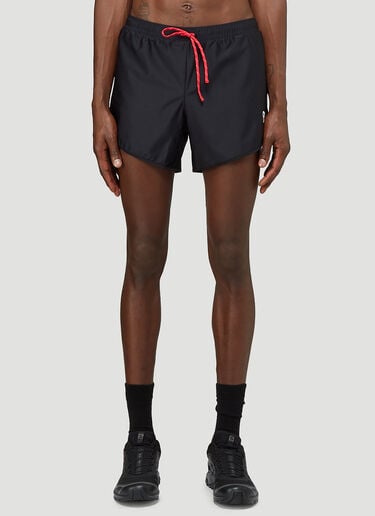 District Vision Spino Track Shorts  Black dtv0143005