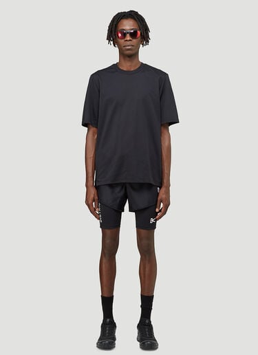 District Vision Spino Track Shorts  Black dtv0143005