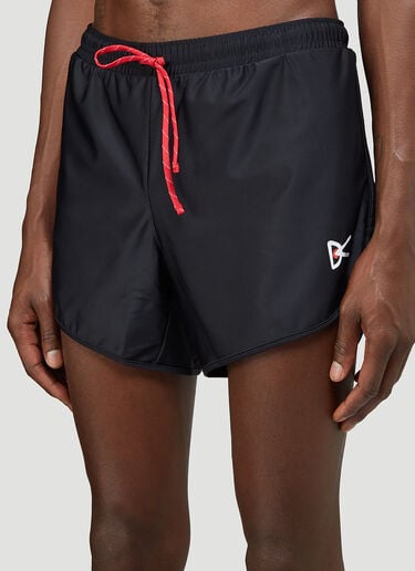 District Vision Spino Track Shorts  Black dtv0143005