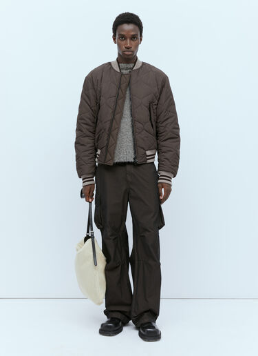 Quilted Zip Bomber jacket Dries Van Noten Quilted Zip Bomber jacket Brown dvn0154007