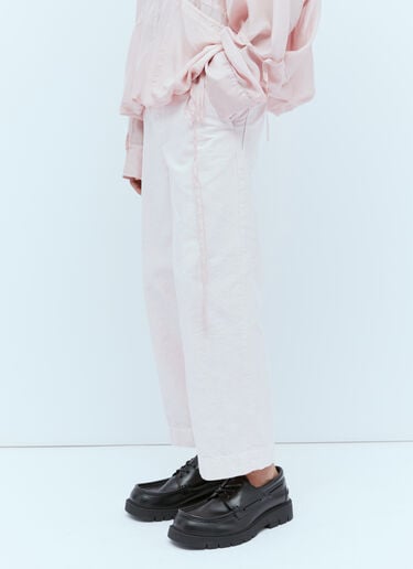 斜纹布工装裤 Dries Van Noten 斜纹布工装裤 粉色 dvn0154009