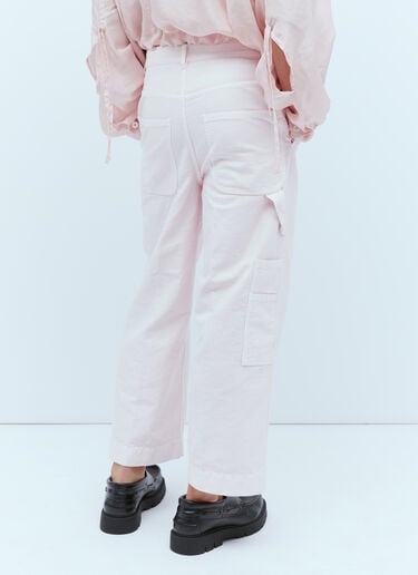 斜纹布工装裤 Dries Van Noten 斜纹布工装裤 粉色 dvn0154009