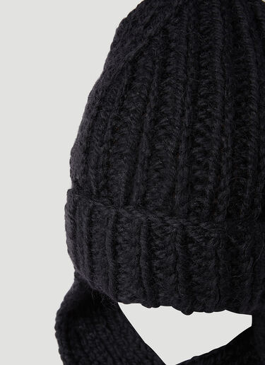 Knit Mougette Beanie Hat Dries Van Noten Knit Mougette Beanie Hat Black dvn0154037