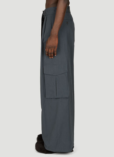 Dries Van Noten 宽带束腰裤 灰 dvn0156010