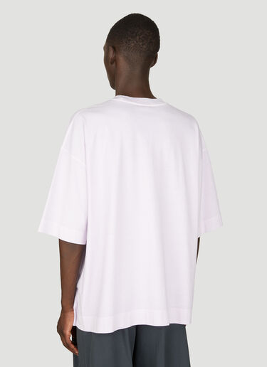 오버사이즈 티셔츠 Dries Van Noten 오버사이즈 티셔츠 라일락 dvn0156022