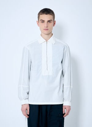 Dries Van Noten 면 집업 셔츠  화이트 dvn0160008