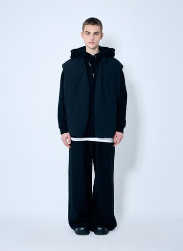 ハクセル フードスウェットシャツ Dries Van Noten ハクセル フードスウェットシャツ ブラック dvn0160023