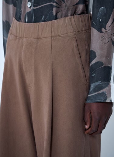 Dries Van Noten 면 팬츠  브라운 dvn0160026