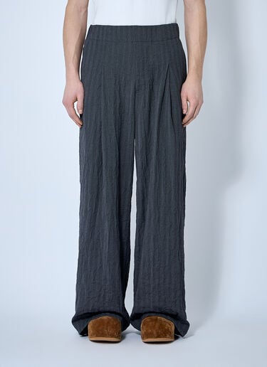Crinkle Suit Pants Dries Van Noten Crinkle Suit Pants Grey dvn0160027