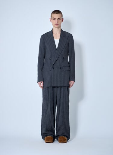 Crinkle Suit Pants Dries Van Noten Crinkle Suit Pants Grey dvn0160027
