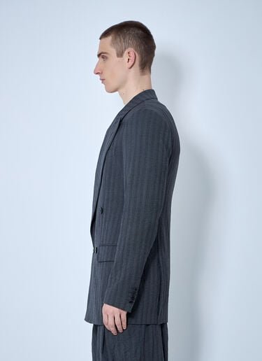 Dries Van Noten 주름진 블레이저  네이비 dvn0160028