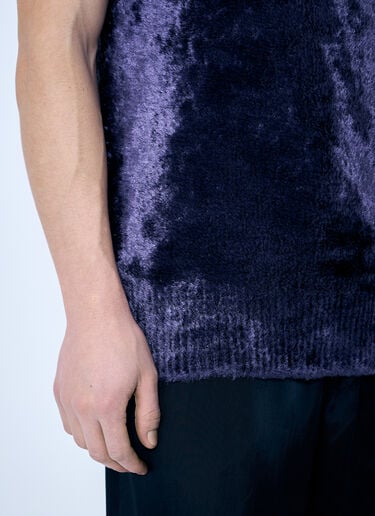 Dries Van Noten 毛绒针织上衣  紫色 dvn0160029