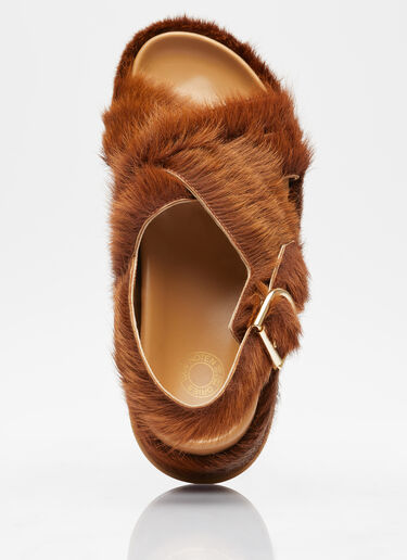 포니헤어 샌들 Dries Van Noten 포니헤어 샌들 브라운 dvn0253007