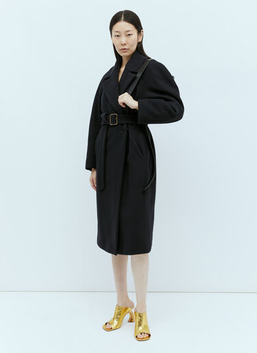 Dries Van Noten 拱形跟皮革穆勒鞋 金色 dvn0254033