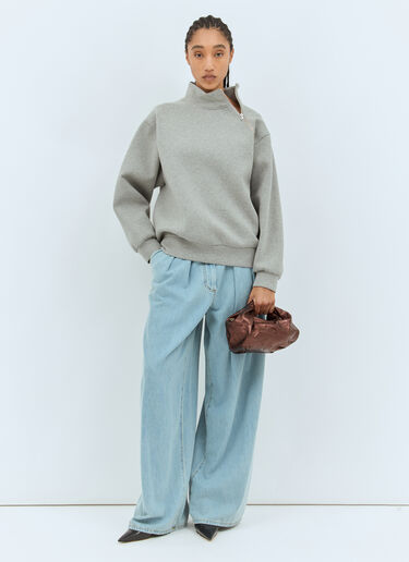Dries Van Noten 트위스트 금속성 핸드백 브라운 dvn0257006