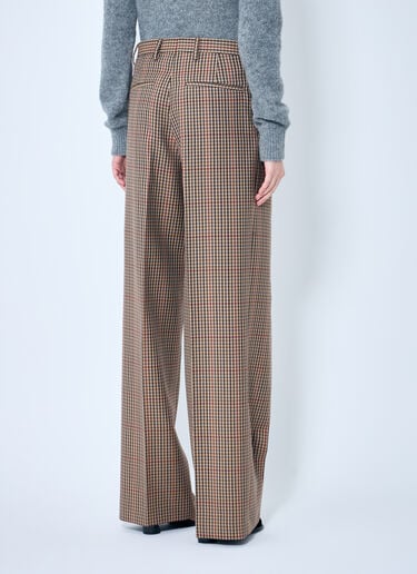 Dries Van Noten Porter チェックパンツ  ブラウン dvn0258008