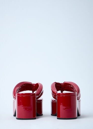Dries Van Noten 하이샤인 힐 샌들 레드 dvn0259004