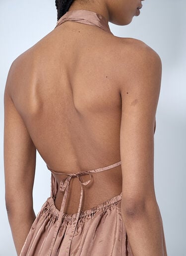 Dries Van Noten Drawstring Halterneck Top Pink dvn0260015