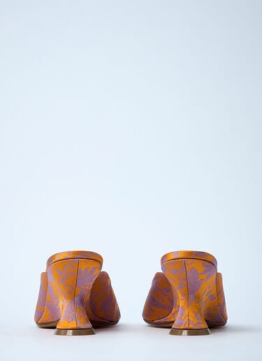 Dries Van Noten 织物露跟高跟鞋 橙色 dvn0260022