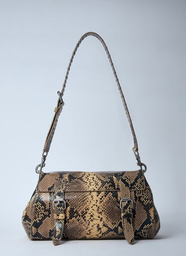 Dries Van Noten 가죽 사첼 백  베이지 dvn0260025